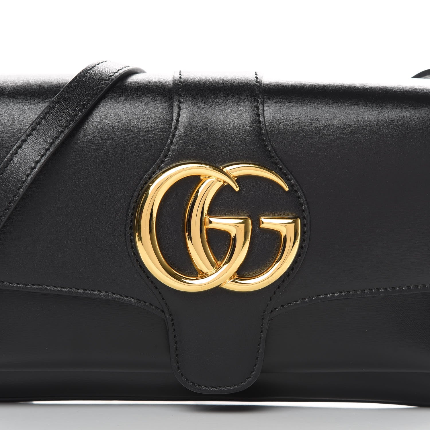 Gucci Vitello Palmellato Lux Small Arli Flap Shoulder Bag Black 9 of 13