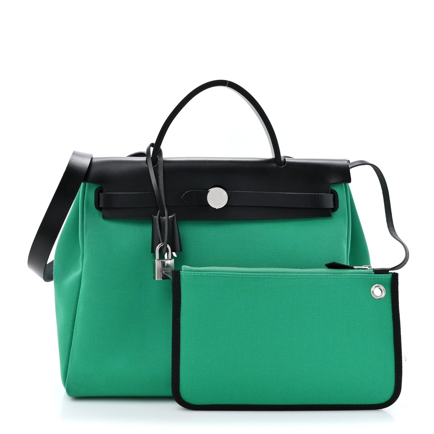 Hermes Herbag Zip Retourne PM 31 Menthe Black 3 of 13