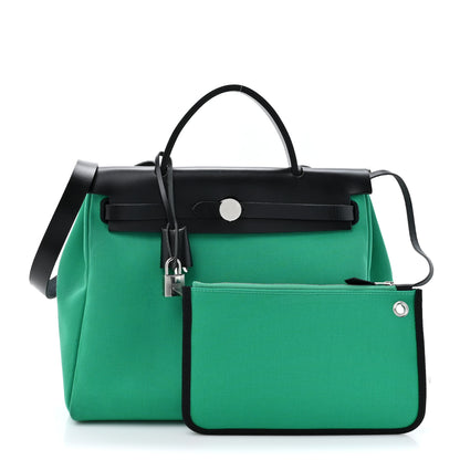 Hermes Herbag Zip Retourne PM 31 Menthe Black 3 of 13