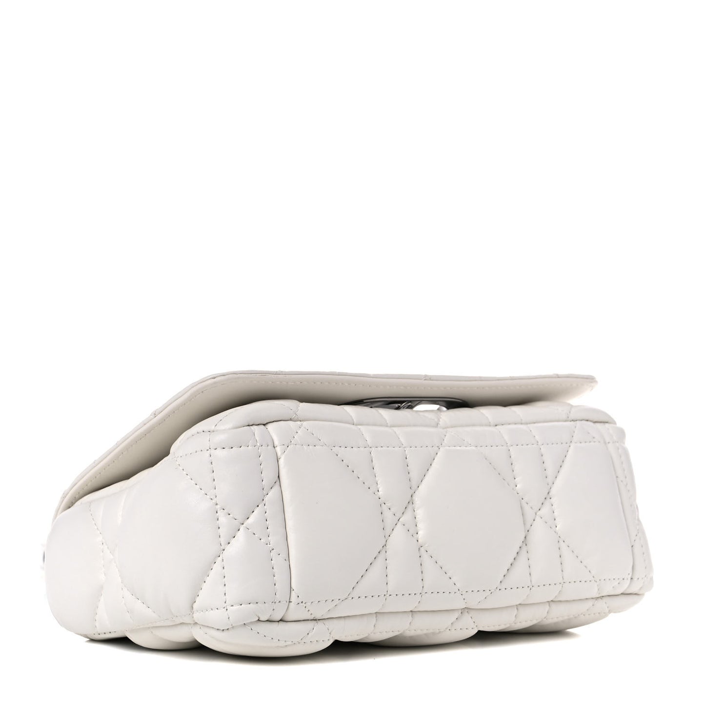 Lambskin Cannage Small Caro Bag Ivory