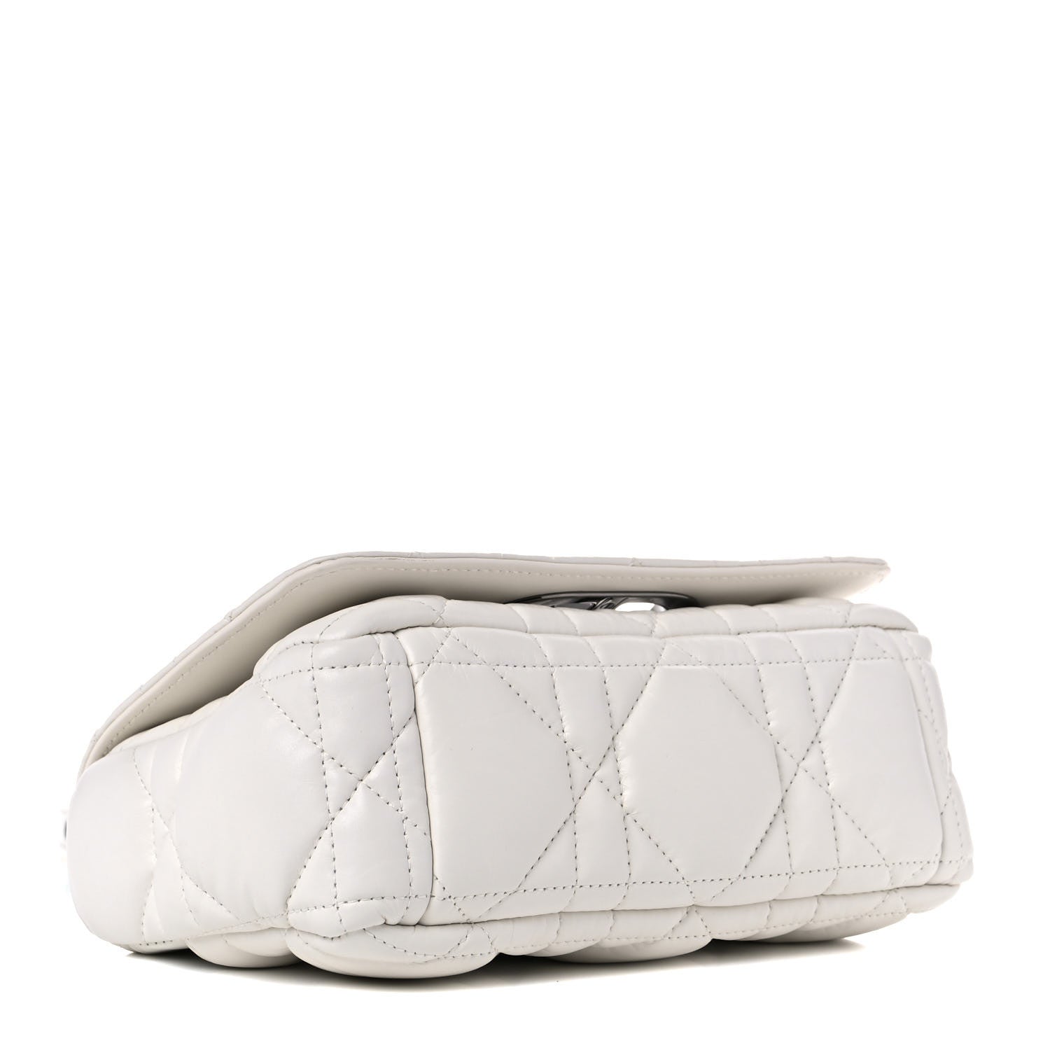 Christian Dior Lambskin Cannage Small Caro Bag Ivory 4 of 10