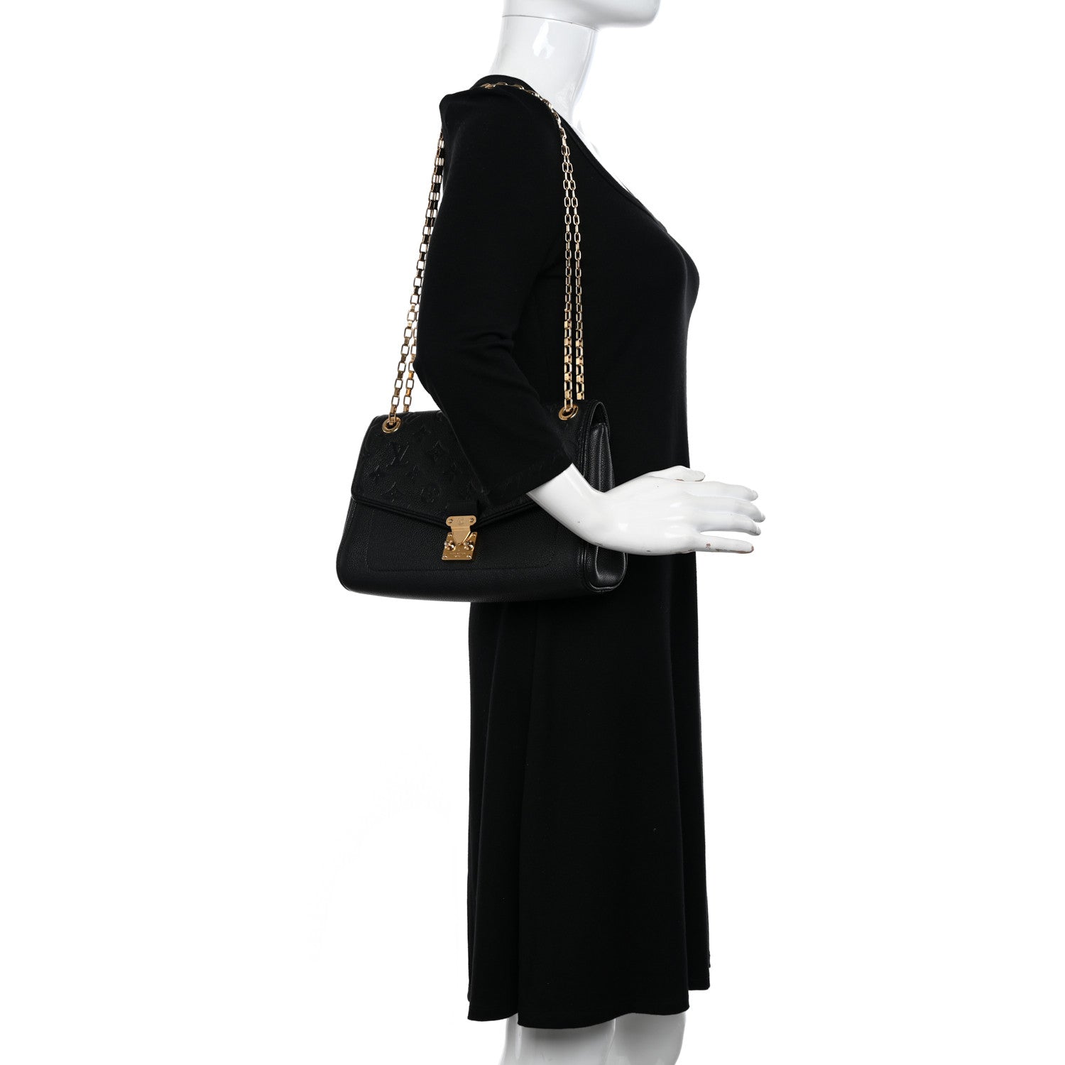 Louis Vuitton LOUIS VUITTON Empreinte Saint Germain PM Black 2 of 10