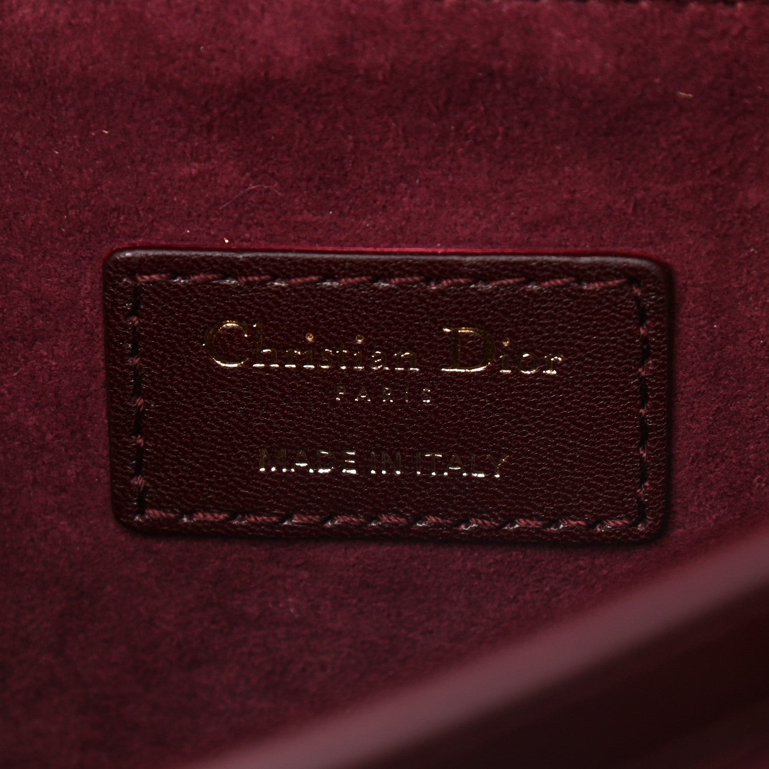 Christian Dior Calfskin Direction Flap Brown 8 of 10