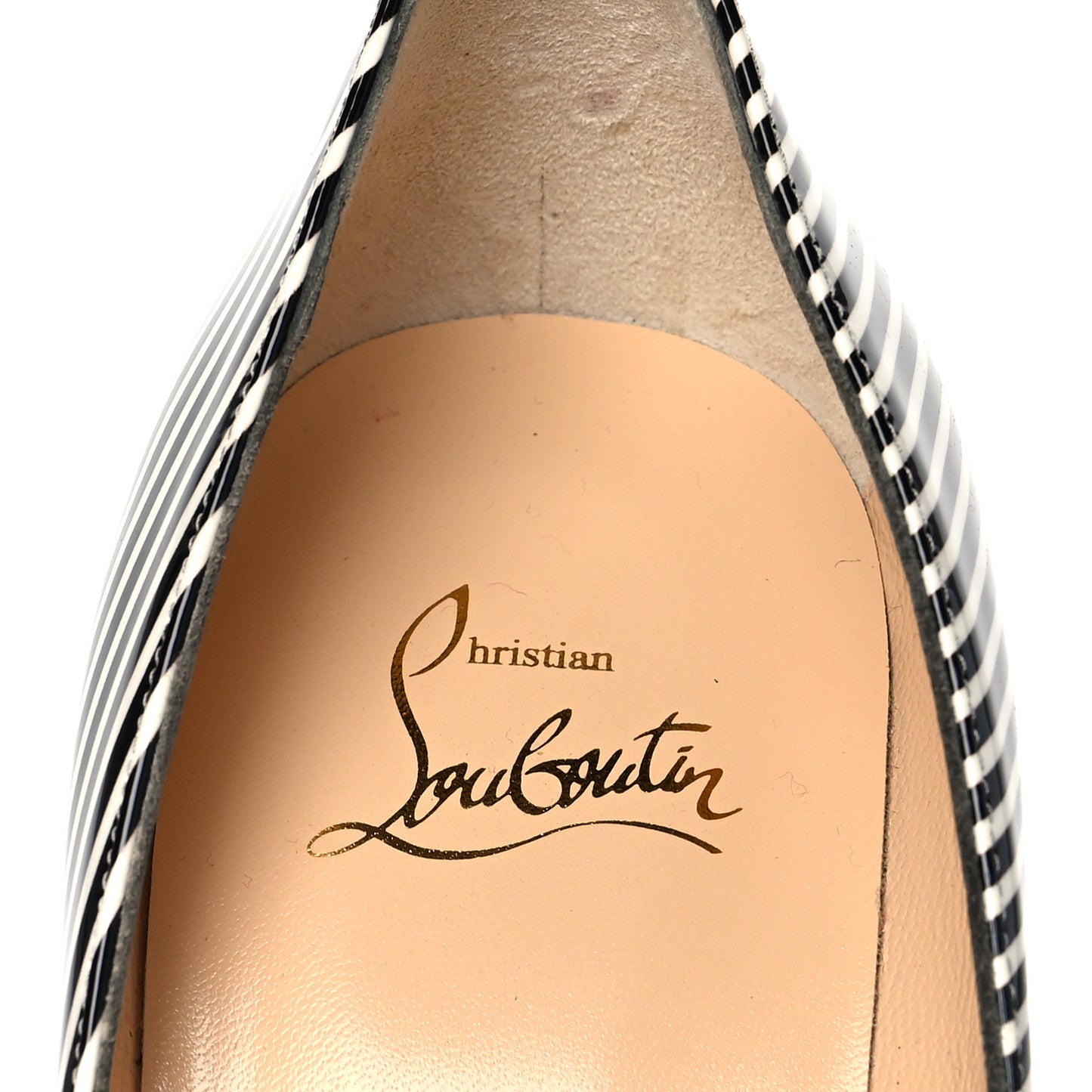 Patent Stripes Decollete 554 100 Pumps 39.5 Black White