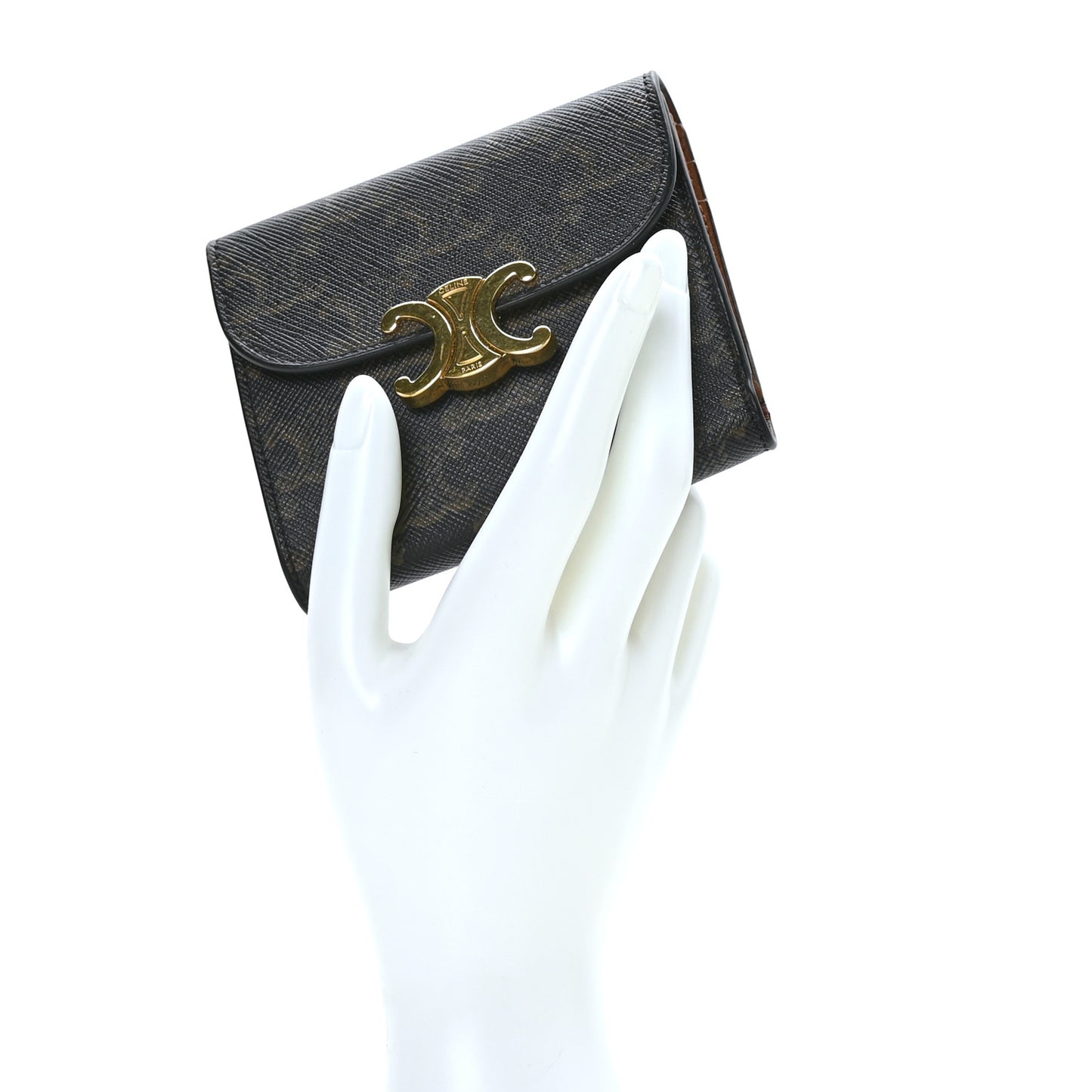 Triomphe Canvas Small Triomphe Wallet Tan