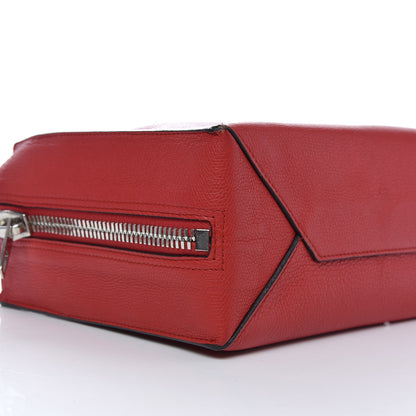 Balenciaga Grained Calfskin Plate Hardware Papier A6 Zip Around Tote Rouge Houx 11 of 12