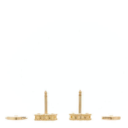 Van Cleef & Arpels 18K Yellow Gold Black Onyx Sweet Alhambra Earrings 3 of 4