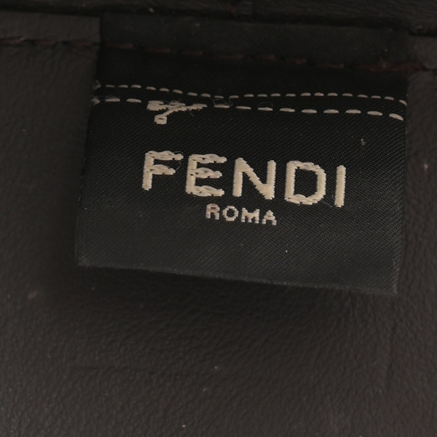 Mesh Vitello Grace F is Fendi FF 1974 Mini Mon Tresor Bucket Bag Marrone Black Ebano