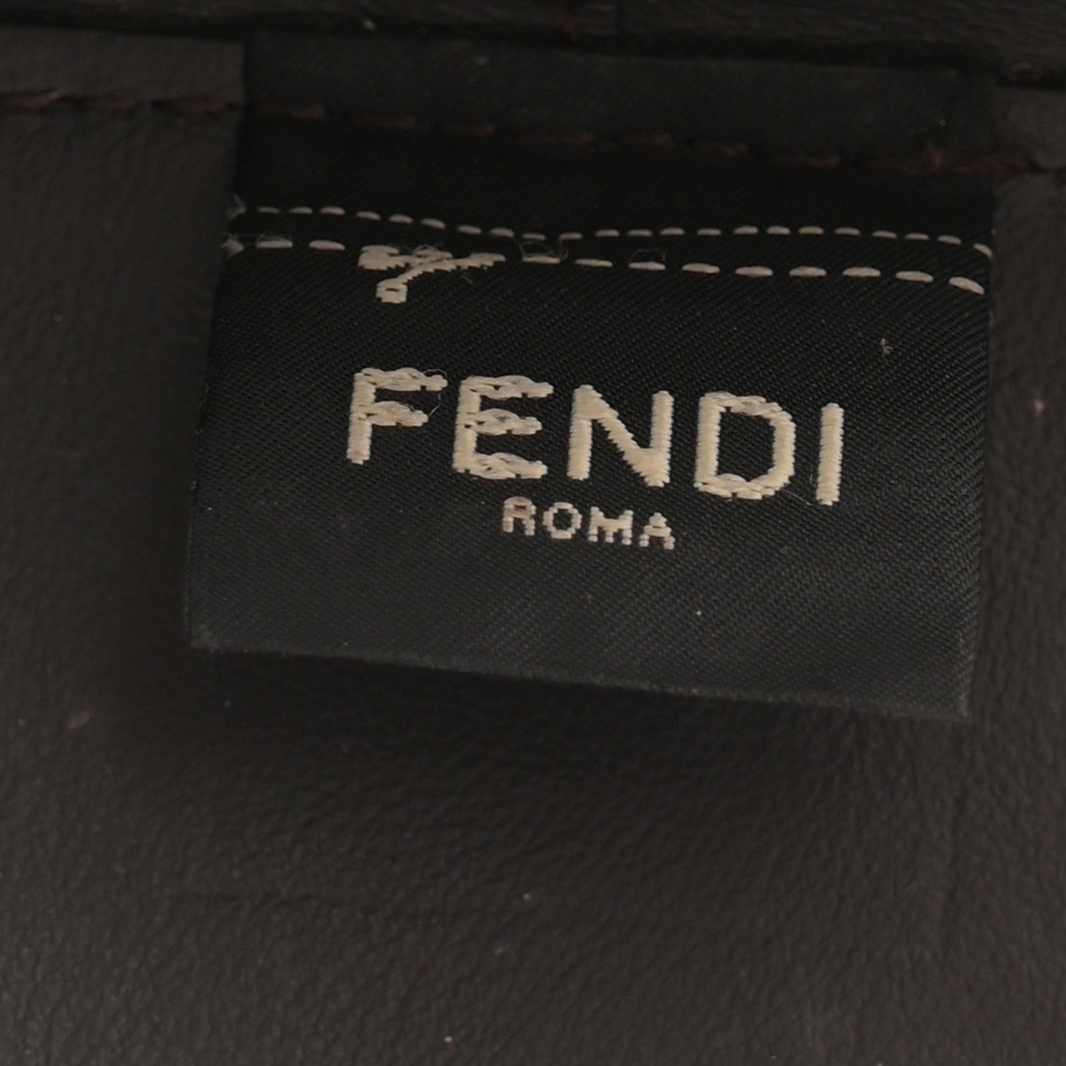 Fendi Mesh Vitello Grace F is Fendi FF 1974 Mini Mon Tresor Bucket Bag Marrone Black Ebano 6 of 12