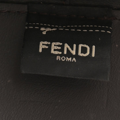 Fendi Mesh Vitello Grace F is Fendi FF 1974 Mini Mon Tresor Bucket Bag Marrone Black Ebano 6 of 12