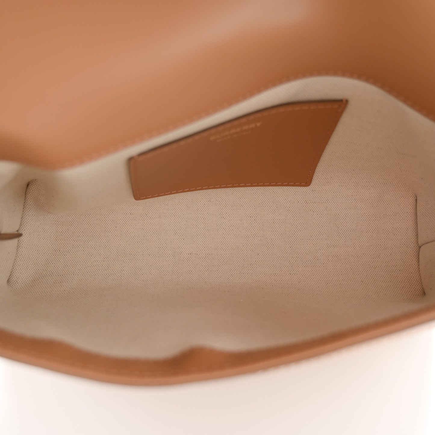 Raffia Calfskin TB Note Crossbody Bag Natural