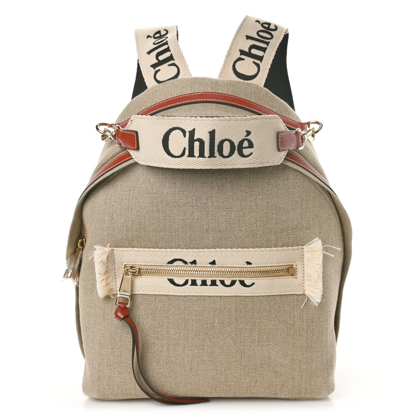 Canvas Logo Woody Backpack Sepia Brown
