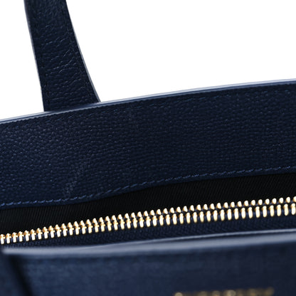 Burberry Derby Calfskin Vintage Check Medium Banner Tote Regency Blue 10 of 10