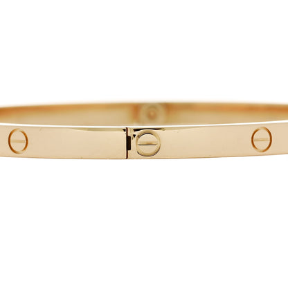 Cartier 18K Yellow Gold Small LOVE Bracelet 17 4 of 8