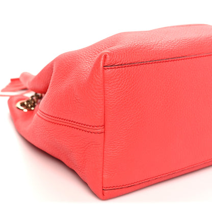 Gucci Pebbled Calfskin Medium Soho Chain Shoulder Bag Begonia Pink 9 of 10