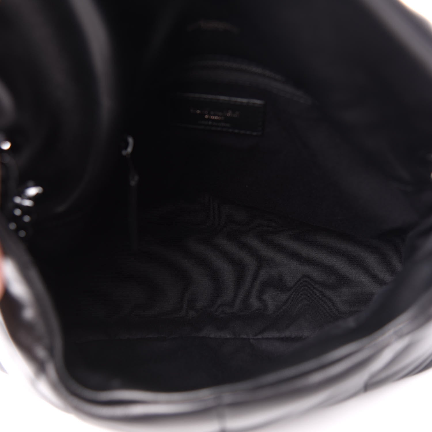 Saint Laurent Lambskin Quilted Small Loulou Puffer Monogram Chain Satchel Black 6 of 12