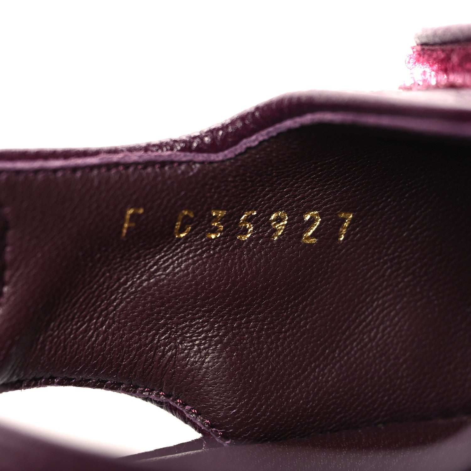 Chanel Grained Calfskin Velcro Dad Sandals 40.5 Burgundy 7 of 10