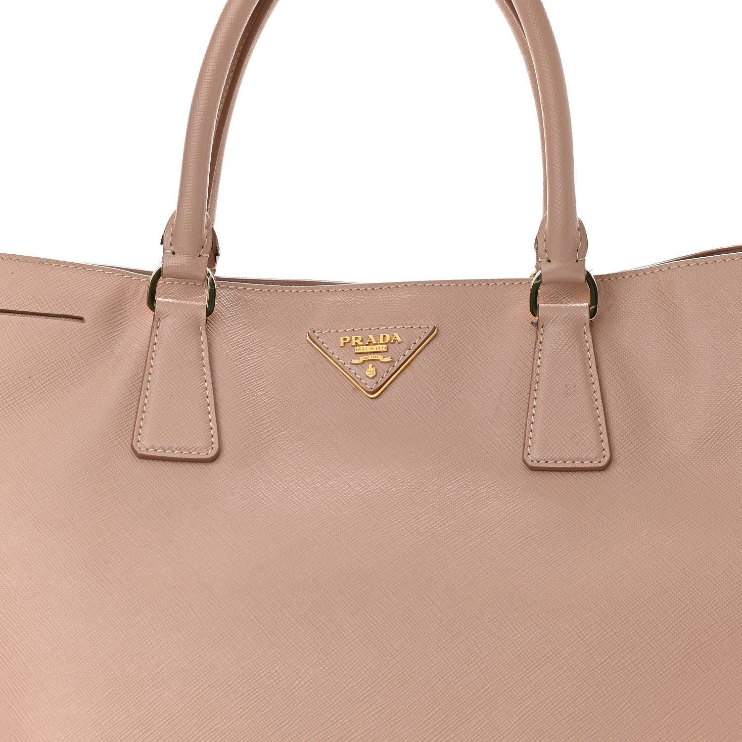 Prada Saffiano Lux Large Tote Cammeo 9 of 17