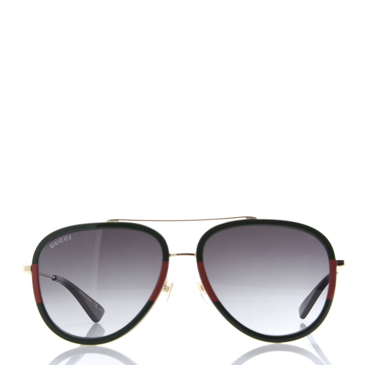 Acetate Web Aviator Sunglasses GG0062S Green Red