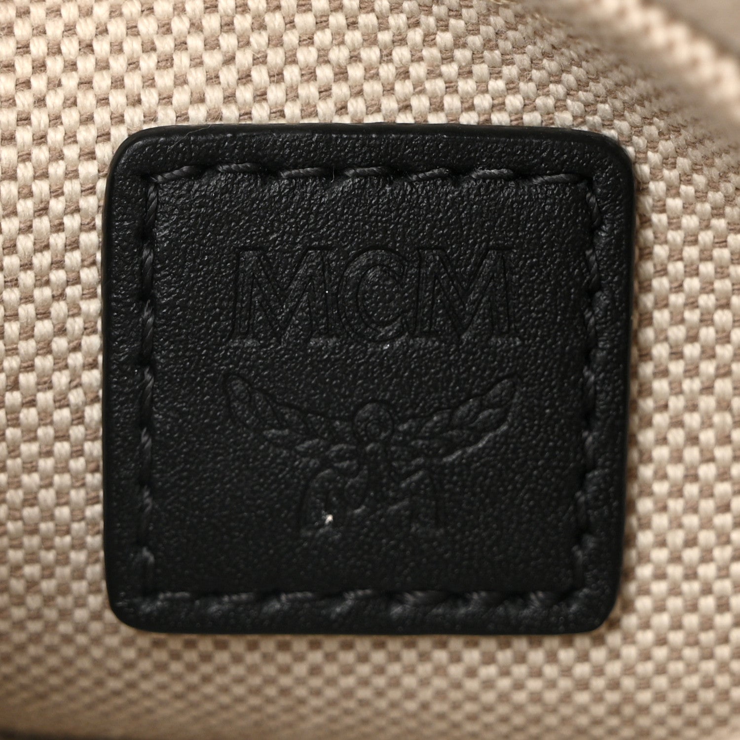 MCM Vintage Jacquard Monogram Crossbody Bag Grey 6 of 9