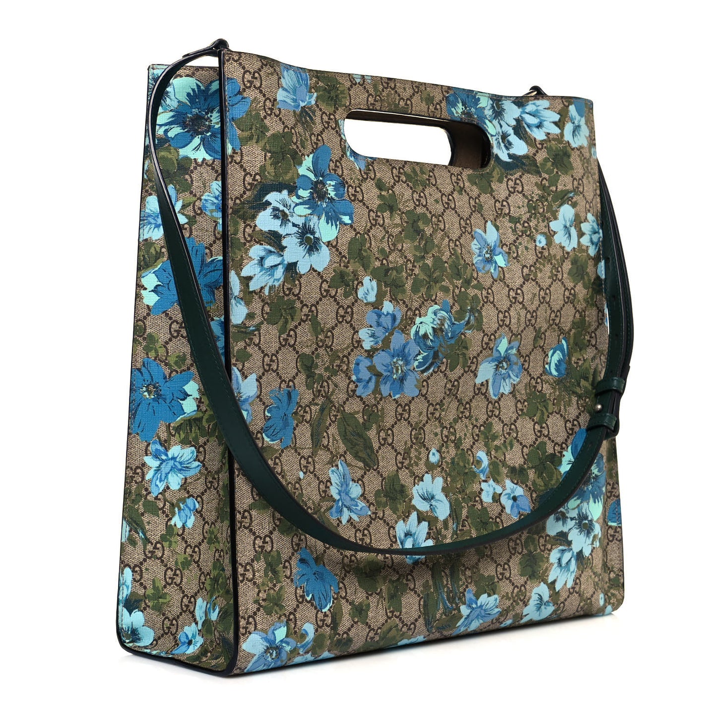 GG Supreme Monogram Blooms Embroidered Medium XL Tote