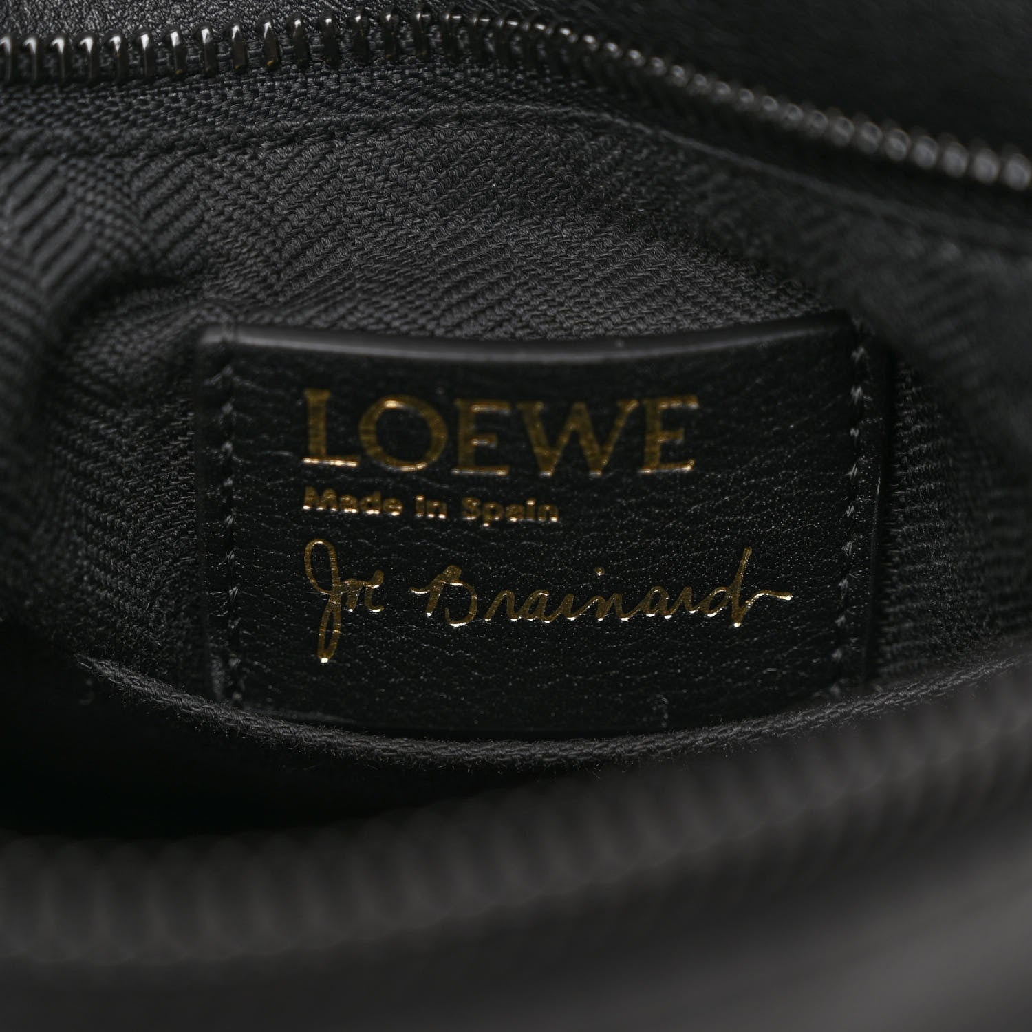 Loewe Calfskin Pansies Small Puzzle Bumbag Black 6 of 9
