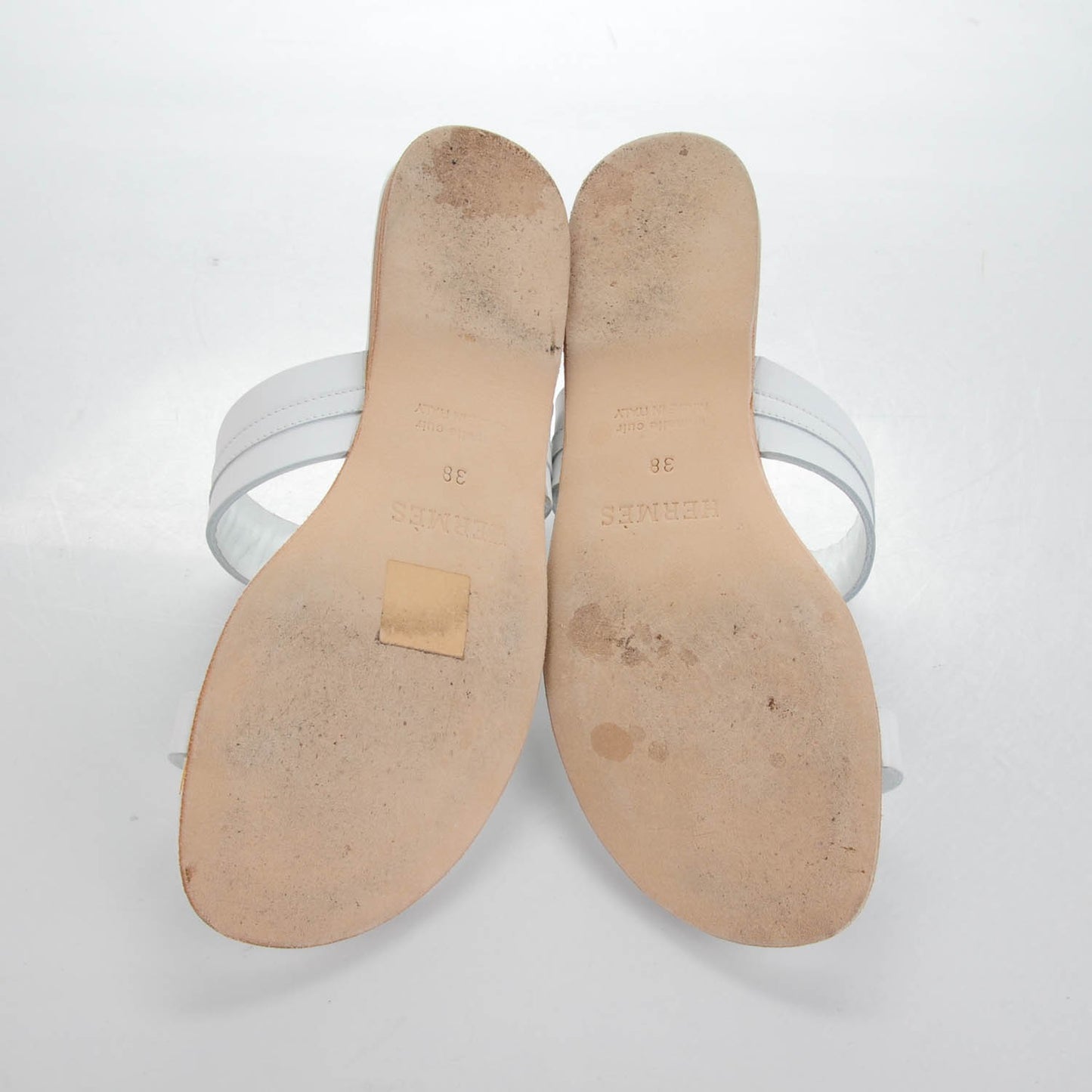 Lambskin Quasar Sandals 38 White