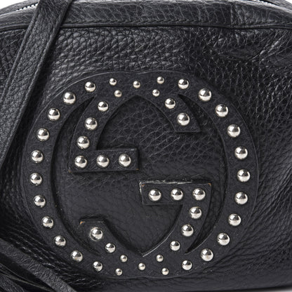 Gucci Pebbled Calfskin Studded Small Soho Disco Bag Black 13 of 13