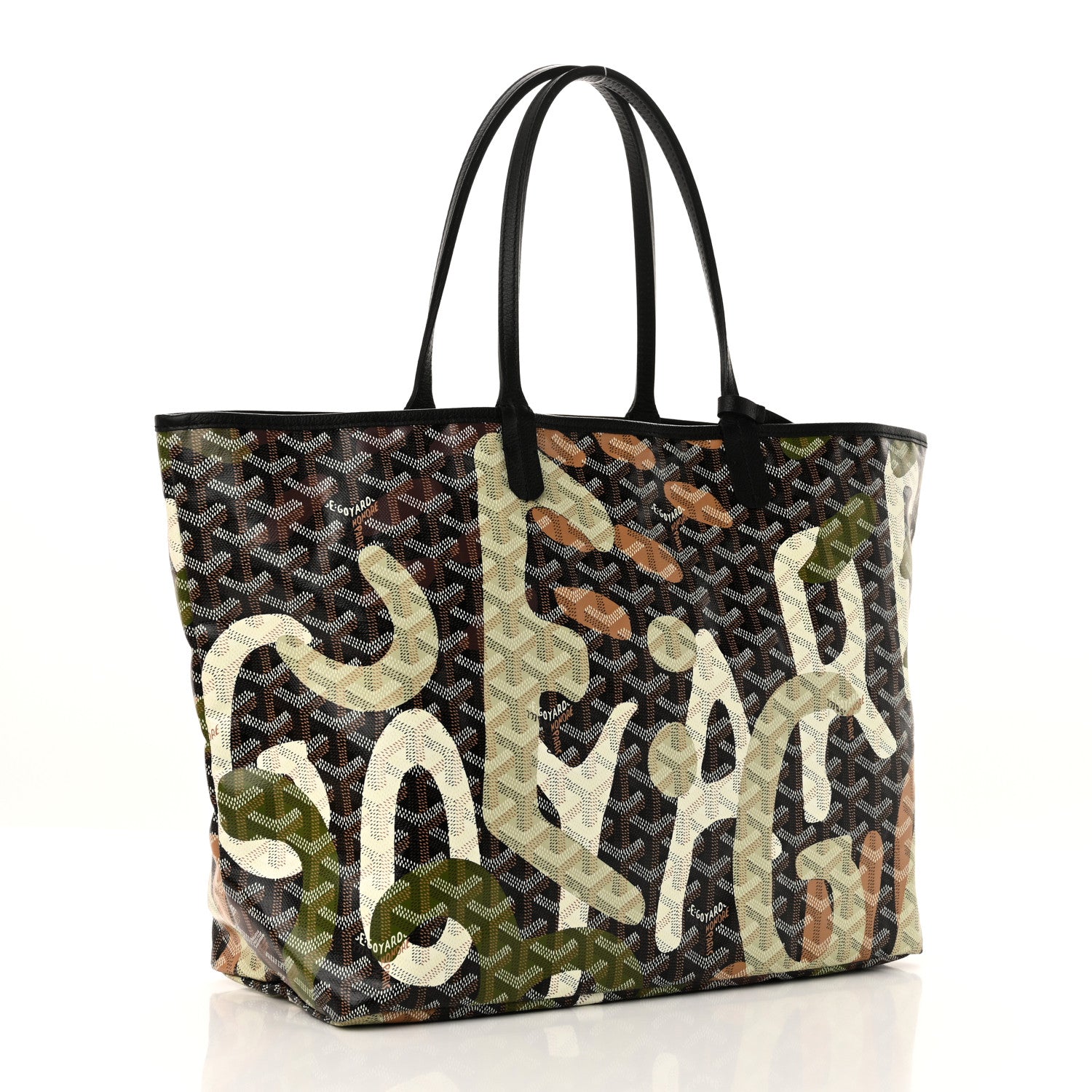 Goyard Goyardine Saint Louis Lettres Camouflage PM Black Green 4 of 11