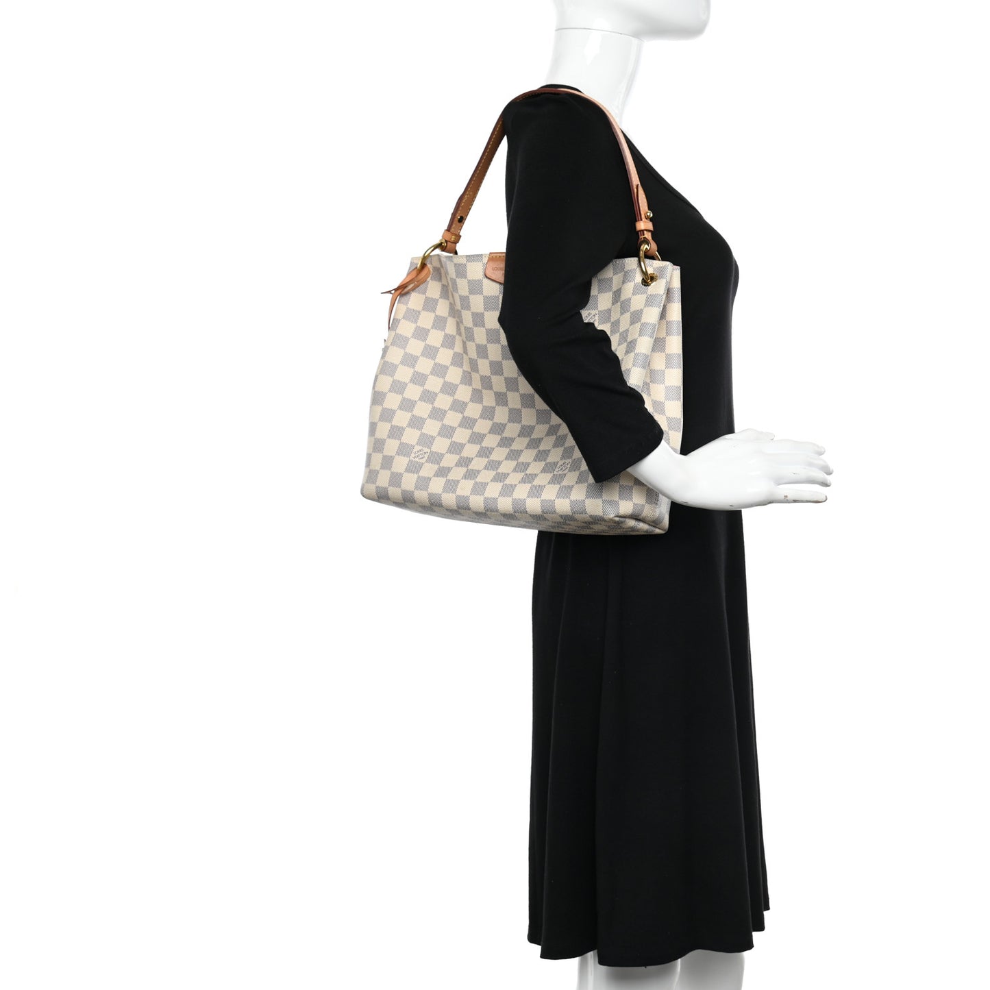 Damier Azur Graceful PM Rose Ballerine
