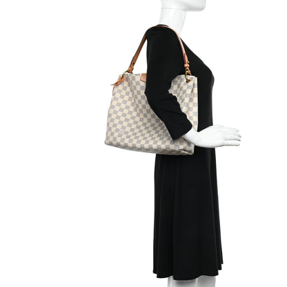 Louis Vuitton Damier Azur Graceful PM Rose Ballerine 2 of 11