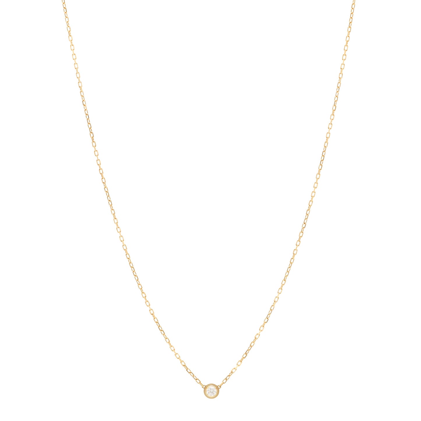 18K Yellow Gold Diamond SM D'Amour Pendant Necklace