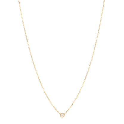 Cartier 18K Yellow Gold Diamond SM D'Amour Pendant Necklace 1 of 5