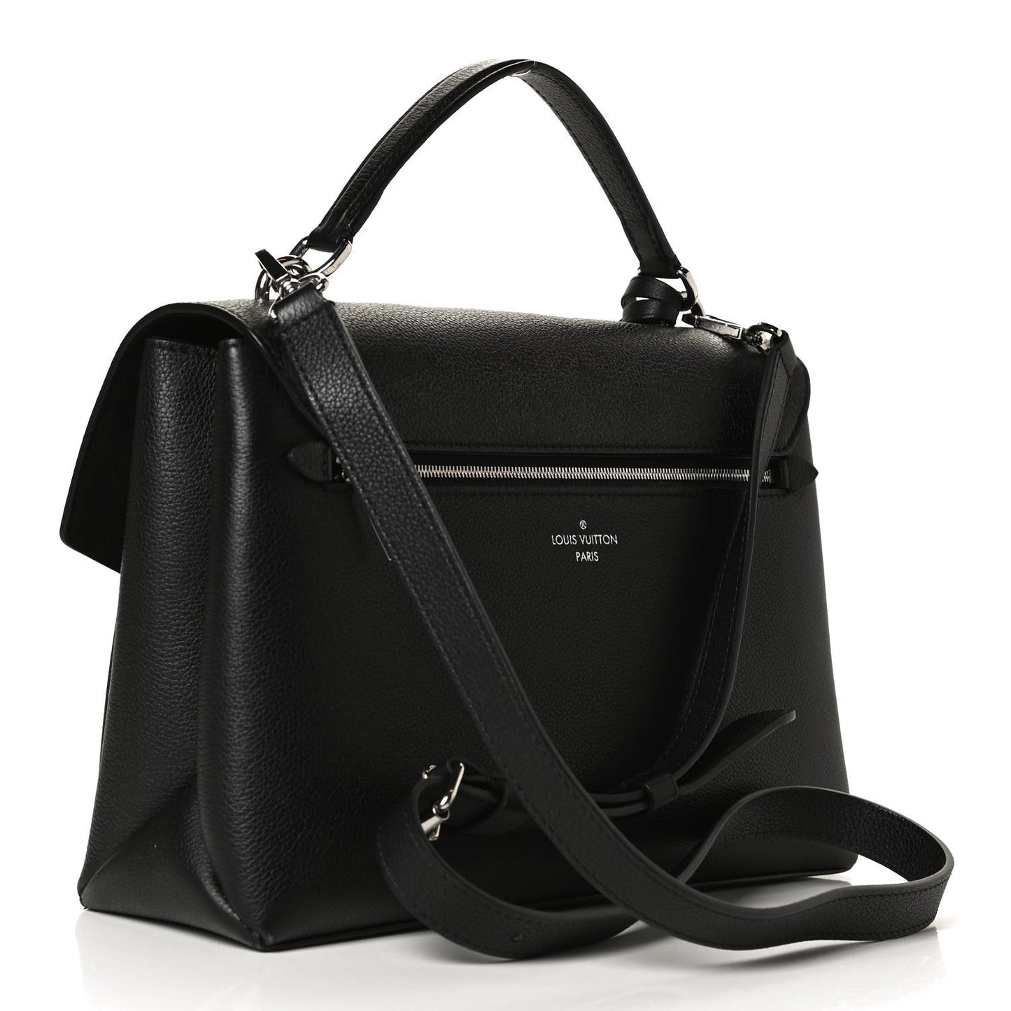 Soft Calfskin My Lockme Top Handle Black