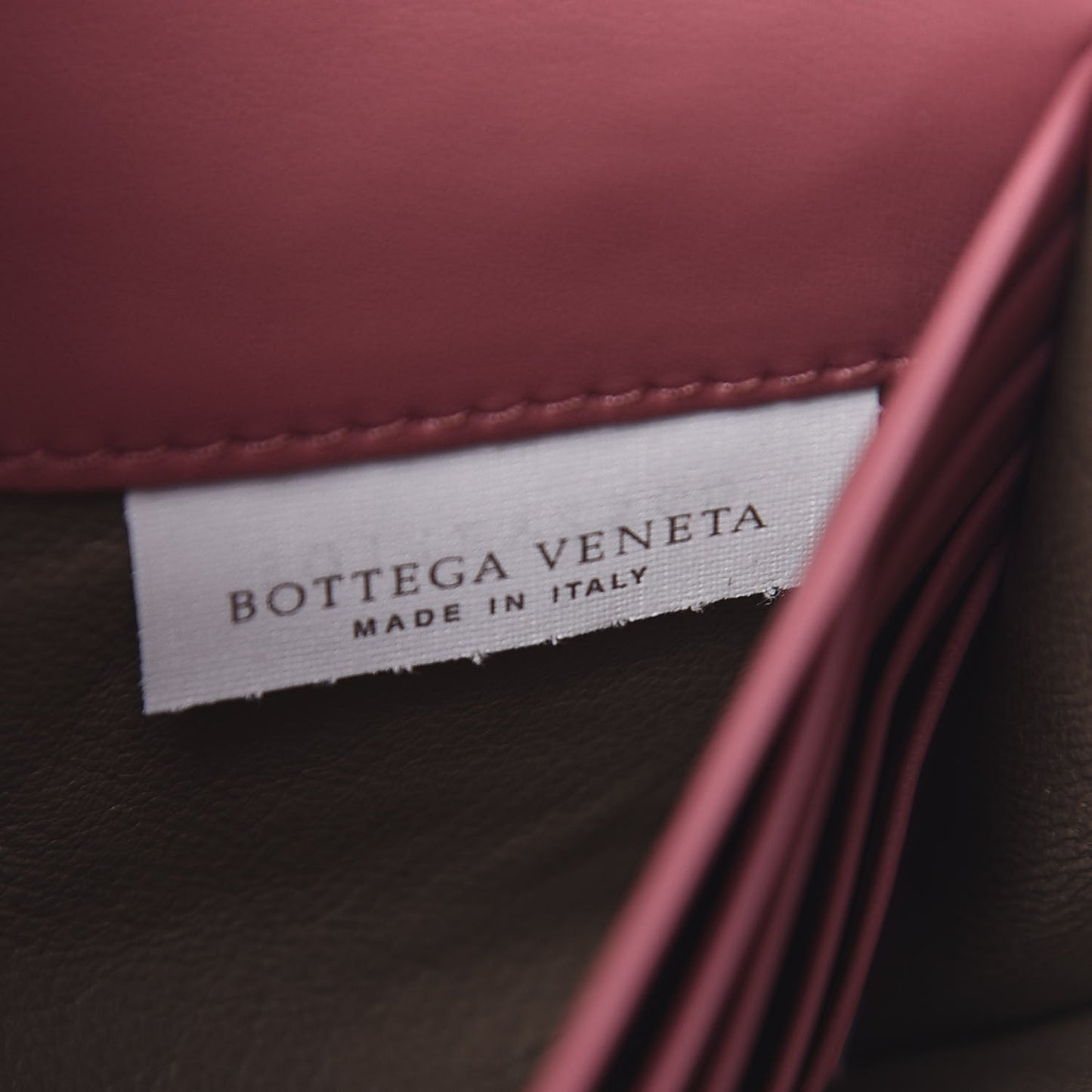 Nappa Intrecciato Continental Flap Wallet Dusty Rose
