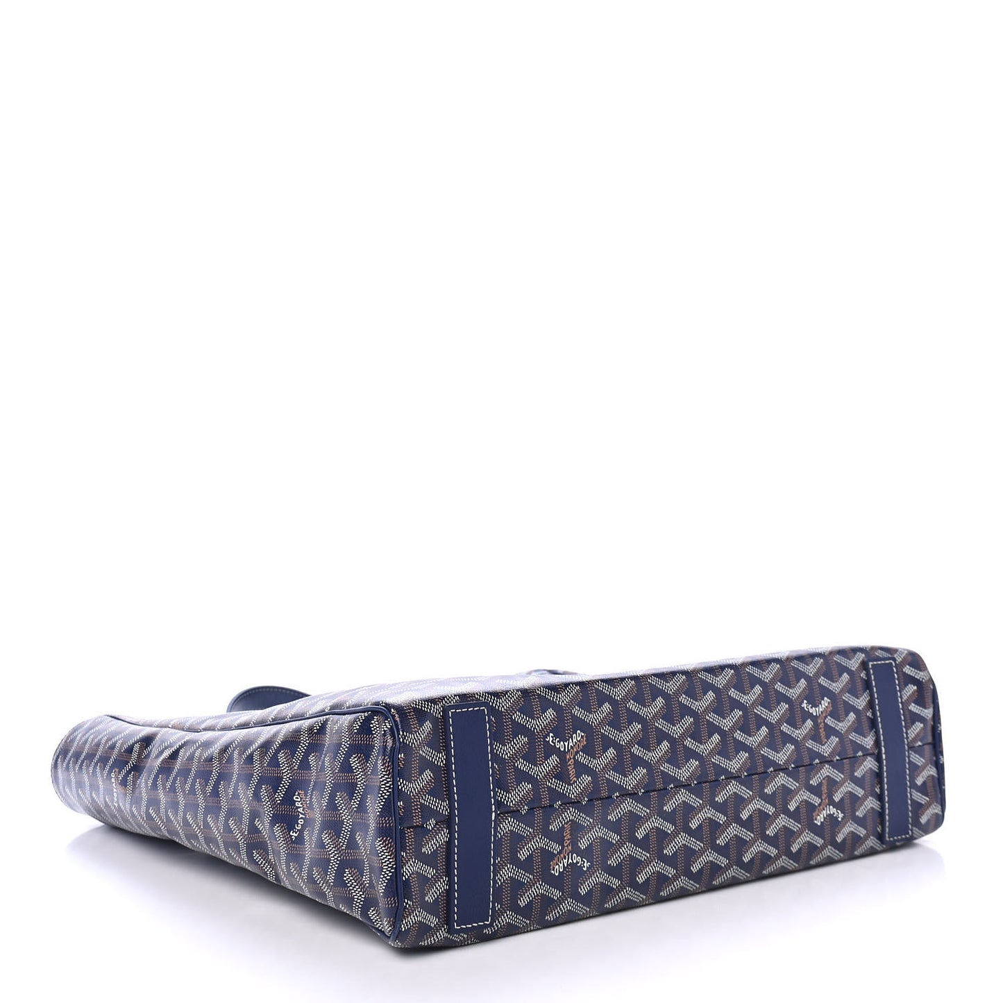 Goyardine Voltaire III Tote Navy