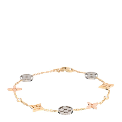 Louis Vuitton 18K Yellow White Pink Gold Diamond Idylle Blossom Bracelet 1 of 4