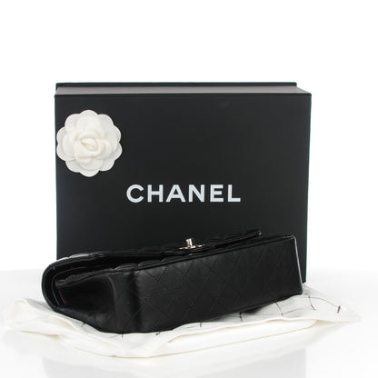 Chanel Lambskin Quilted Medium Double Flap Black 4 of 9