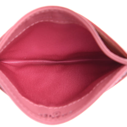 Chanel Lambskin Camellia Embossed Card Holder Pink 5 of 11