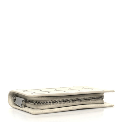 Bottega Veneta Nappa Intrecciato Zip Wallet White 4 of 11