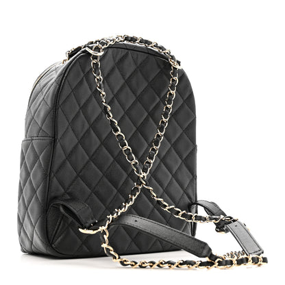 Chanel Caviar Quilted Medium Zip Around Backpack Black 3 of 12