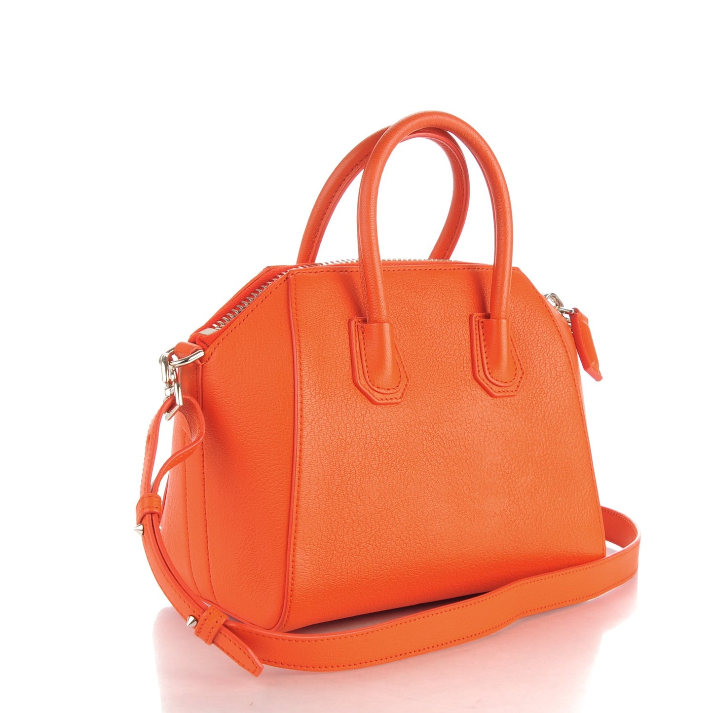 Sugar Goatskin Mini Antigona Burnt Orange