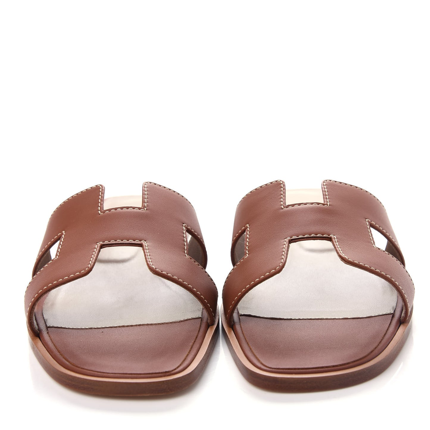 Box Calfskin Oran Sandals 37 Gold