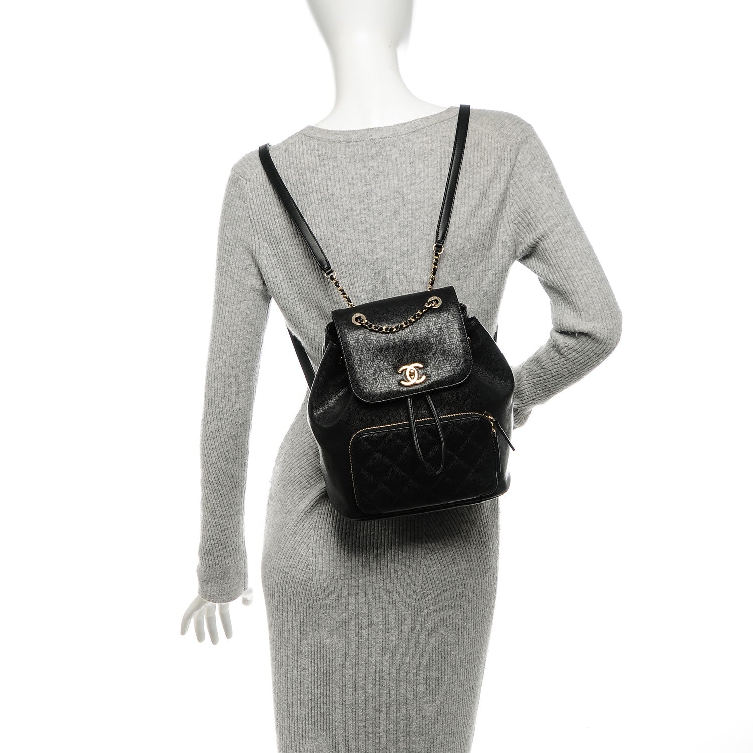 Chanel Caviar Quilted Business Affinity Backpack Black 2 of 7