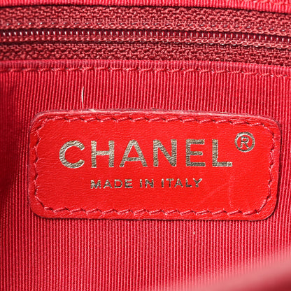 Chanel Caviar Quilted Small Bowler Dark Red 6 of 12