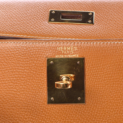 Hermes Courchevel Kelly Sellier 28 Gold 21 of 50