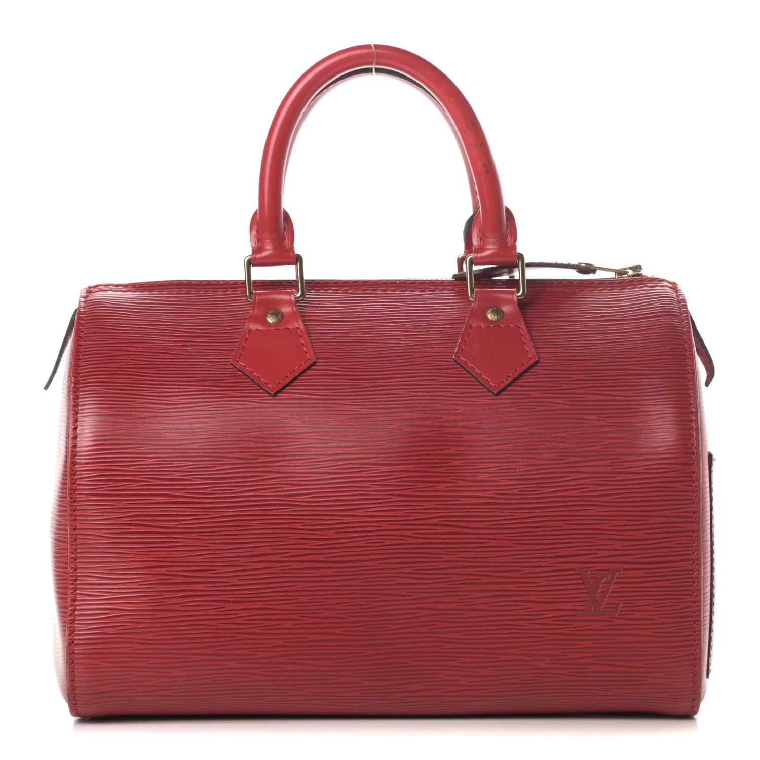 Louis Vuitton Epi Speedy 25 Castillan Red 1 of 17