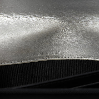 Chanel Lambskin Large CC Flap Wallet Silver 7 of 22