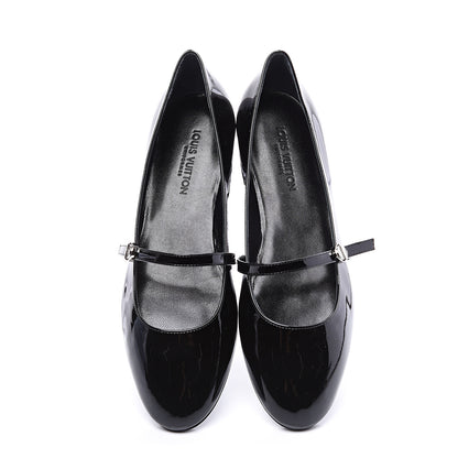 Louis Vuitton Patent Uniformes Ballet Flats 38.5 Black 5 of 10