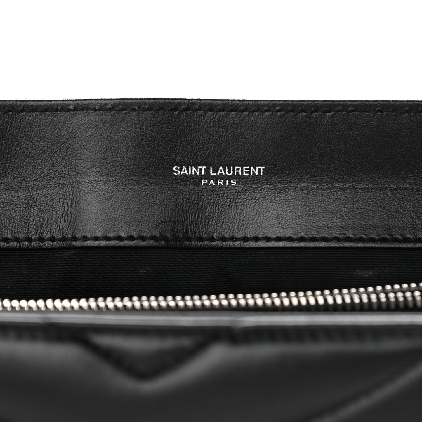 Calfskin Y Quilted Monogram Large Loulou Chain Satchel Black